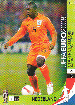 Clarence Seedorf Netherlands Panini Euro 2008 Card Game #131